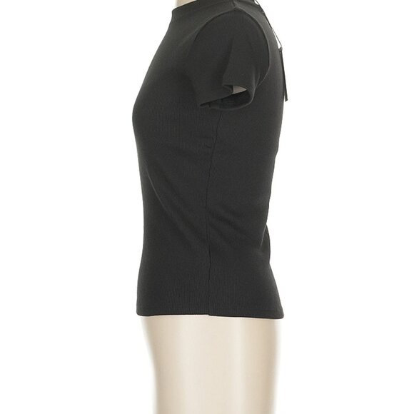 Theory ribbed black tee NWT - Picture 3 of 8
